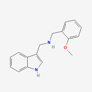 molecular formula C17H18N2O B1302378 (1H-Indol-3-ylmethyl)-(2-methoxy-benzyl)-amine CAS No. 625409-25-8