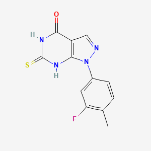 1-(3-Fluoro-4-methylphenyl)-6-mercapto-1H-pyrazolo[3,4-d]pyrimidin-4(5H)-one