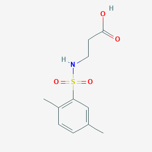 molecular formula C11H15NO4S B1302384 3-(2,5-Dimethylbenzenesulfonamido)propanoic acid CAS No. 568566-41-6