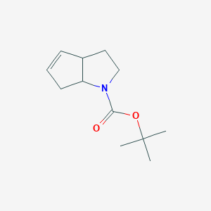 tert-butyl 1H,2H,3H,3aH,6H,6aH-cyclopenta[b]pyrrole-1-carboxylate