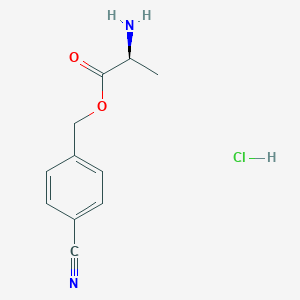 (S)-4-Cyanobenzyl 2-aminopropanoate hcl