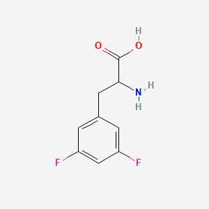 molecular formula C9H9F2NO2 B1302392 3,5-Difluoro-DL-phenylalanine CAS No. 32133-37-2