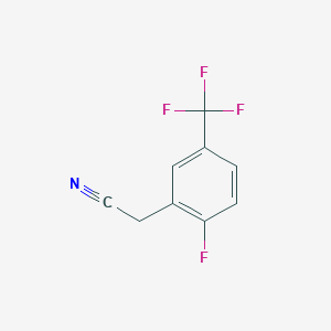 molecular formula C9H5F4N B1302402 2-Fluoro-5-(Trifluoromethyl)Phenylacetonitrile CAS No. 220227-59-8