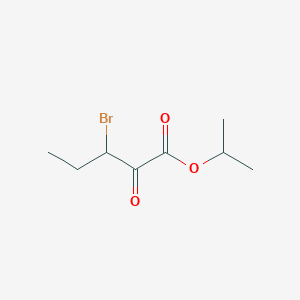 molecular formula C8H13BrO3 B13024023 Isopropyl 3-bromo-2-oxopentanoate 