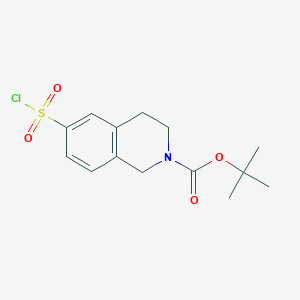 tert-Butyl6-(chlorosulfonyl)-3,4-dihydroisoquinoline-2(1H)-carboxylate