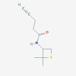 N-(2,2-Dimethylthietan-3-yl)pent-4-ynamide