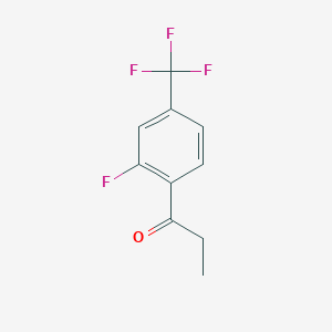 molecular formula C10H8F4O B1302408 2'-Fluoro-4'-(trifluoromethyl)propiophenone CAS No. 208173-16-4
