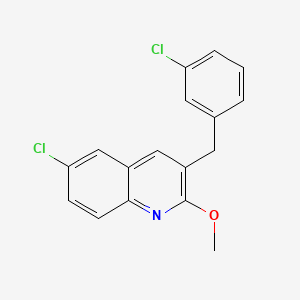 6-Chloro-3-(3-chlorobenzyl)-2-methoxyquinoline