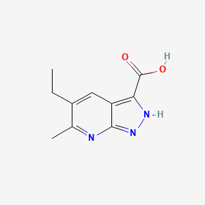 5-Ethyl-6-methyl-1H-pyrazolo[3,4-b]pyridine-3-carboxylicacid