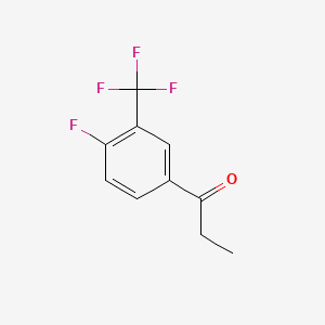 molecular formula C10H8F4O B1302410 1-[4-Fluoro-3-(trifluoromethyl)phenyl]propan-1-one CAS No. 239107-27-8