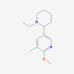 5-(1-Ethylpiperidin-2-yl)-2-methoxy-3-methylpyridine