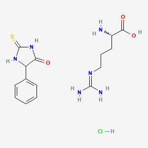 5-Phenyl-2-thioxoimidazolidin-4-one (S)-2-amino-5-guanidinopentanoate hydrochloride