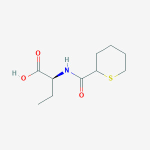 (2S)-2-(Tetrahydro-2H-thiopyran-2-carboxamido)butanoicacid