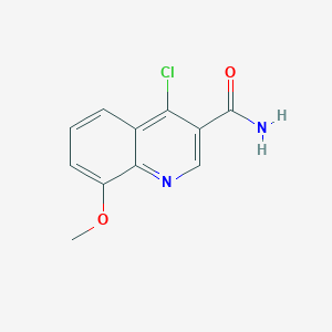 4-Chloro-8-methoxyquinoline-3-carboxamide