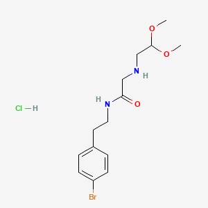 N-(4-Bromophenethyl)-2-((2,2-dimethoxyethyl)amino)acetamidehydrochloride