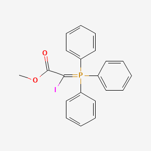 molecular formula C21H18IO2P B13024162 Methyl iodo(triphenyl-lambda~5~-phosphanylidene)acetate CAS No. 26480-86-4