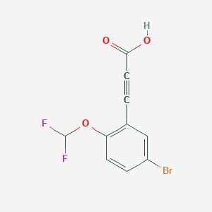 3-(5-Bromo-2-(difluoromethoxy)phenyl)propiolic acid