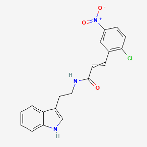 molecular formula C19H16ClN3O3 B1302417 (E)-3-(2-chloro-5-nitrophenyl)-N-[2-(1H-indol-3-yl)ethyl]-2-propenamide 