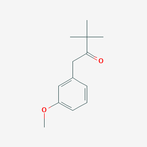 molecular formula C13H18O2 B13024198 1-(3-Methoxyphenyl)-3,3-dimethylbutan-2-one CAS No. 61394-81-8