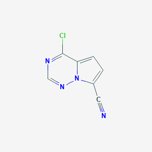 4-Chloropyrrolo[2,1-f][1,2,4]triazine-7-carbonitrile