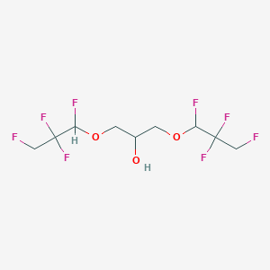 molecular formula C9H12F8O3 B13024207 1,3-Bis(1,2,2,3-tetrafluoropropoxy)propan-2-ol 