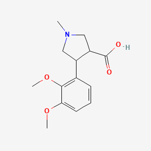 4-(2,3-Dimethoxyphenyl)-1-methylpyrrolidine-3-carboxylic acid