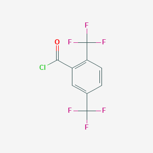molecular formula C9H3ClF6O B1302423 2,5-Bis(trifluoromethyl)benzoyl chloride CAS No. 393-82-8