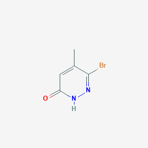 molecular formula C5H5BrN2O B13024240 6-Bromo-5-methylpyridazin-3(2H)-one 