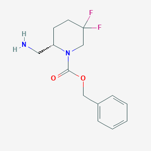 Benzyl (S)-2-(aminomethyl)-5,5-difluoropiperidine-1-carboxylate