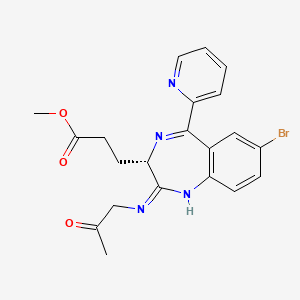 methyl 3-[(3S)-7-bromo-2-(2-oxopropylimino)-5-pyridin-2-yl-1,3-dihydro-1,4-benzodiazepin-3-yl]propanoate