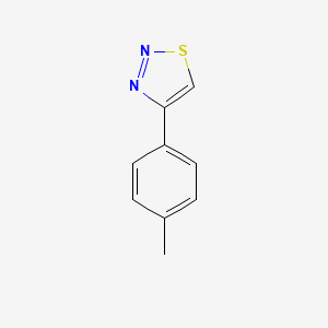 molecular formula C9H8N2S B1302428 4-(4-Methylphenyl)-1,2,3-thiadiazole CAS No. 40753-14-8