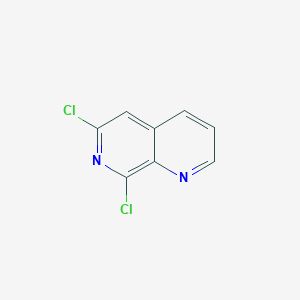 molecular formula C8H4Cl2N2 B13024283 6,8-Dichloro-1,7-naphthyridine 