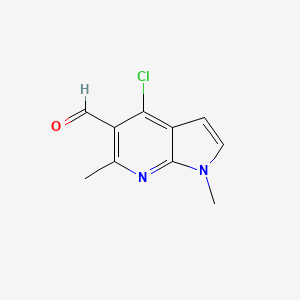 4-chloro-1,6-dimethyl-1H-pyrrolo[2,3-b]pyridine-5-carbaldehyde