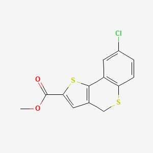 molecular formula C13H9ClO2S2 B1302431 methyl 8-chloro-4H-thieno[3,2-c]thiochromene-2-carboxylate CAS No. 255378-11-1