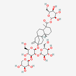 molecular formula C43H68O22 B13024337 RebaudiosideF 