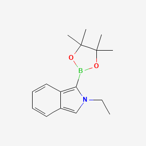 molecular formula C16H22BNO2 B13024344 2-Ethyl-1-(4,4,5,5-tetramethyl-1,3,2-dioxaborolan-2-yl)-2H-isoindole 