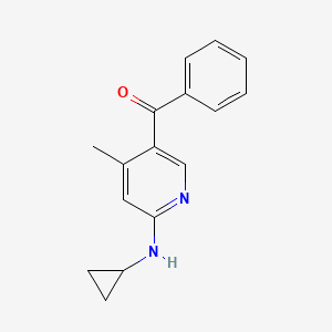 (6-(Cyclopropylamino)-4-methylpyridin-3-yl)(phenyl)methanone