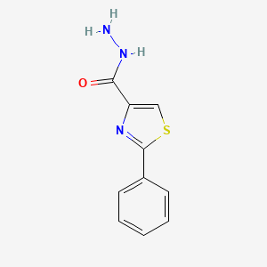 molecular formula C10H9N3OS B1302441 2-Phenyl-1,3-thiazole-4-carbohydrazide CAS No. 7113-12-4