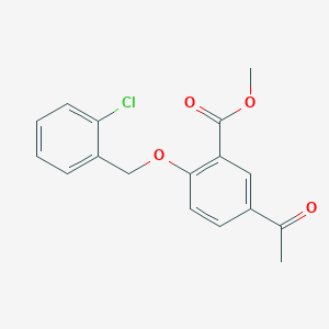 Methyl 5-acetyl-2-((2-chlorobenzyl)oxy)benzoate