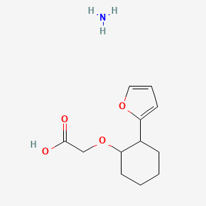 molecular formula C12H19NO4 B13024456 Ammonium([2-(2-furyl)cyclohexyl]oxy)acetate 