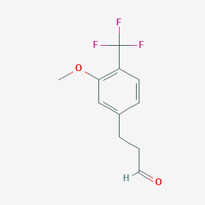 3-(3-Methoxy-4-(trifluoromethyl)phenyl)propanal