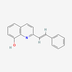 molecular formula C17H13NO B13024501 2-Styrylquinolin-8-ol 