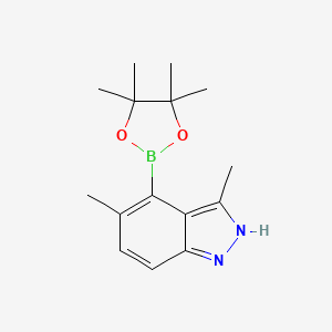 3,5-Dimethyl-4-(4,4,5,5-tetramethyl-1,3,2-dioxaborolan-2-yl)-1H-indazole