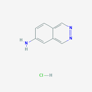 molecular formula C8H8ClN3 B13024545 Phthalazin-6-amine hydrochloride 