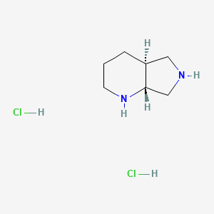 molecular formula C7H16Cl2N2 B13024558 trans-Octahydro-1H-pyrrolo[3,4-b]pyridine dihydrochloride 