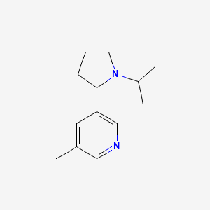 molecular formula C13H20N2 B13024578 3-(1-Isopropylpyrrolidin-2-yl)-5-methylpyridine 