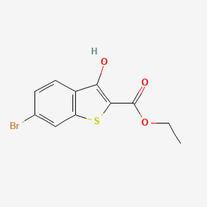 molecular formula C11H9BrO3S B13024590 Ethyl 6-bromo-3-hydroxybenzo[b]thiophene-2-carboxylate 