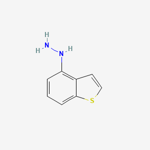 molecular formula C8H8N2S B13024595 Benzo[b]thiophen-4-ylhydrazine 