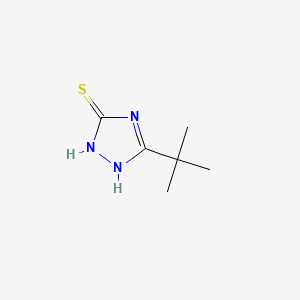 molecular formula C6H11N3S B1302460 3-tert-Butyl-1H-1,2,4-triazole-5-thiol CAS No. 38449-51-3