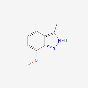 molecular formula C9H10N2O B13024607 7-Methoxy-3-methyl-1H-indazole 